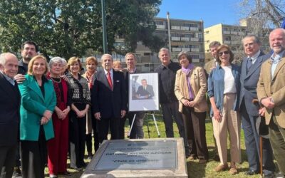 Fue inaugurada la plaza Patricio Aylwin Azócar en la comuna de Providencia